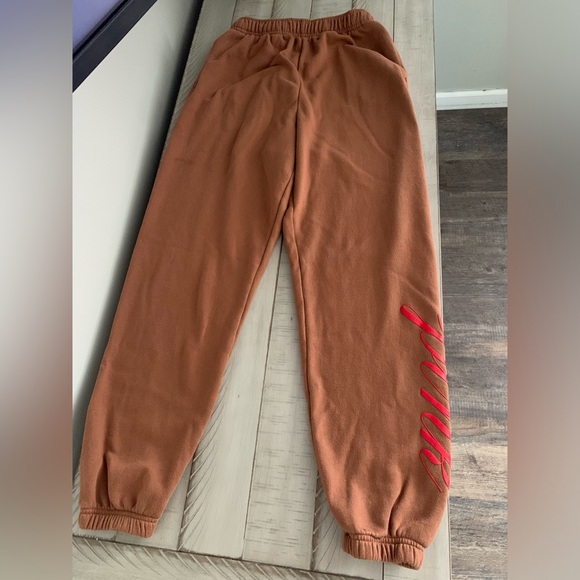 PINK Fleece High-Waist Sweatpants - Picture 3 of 9